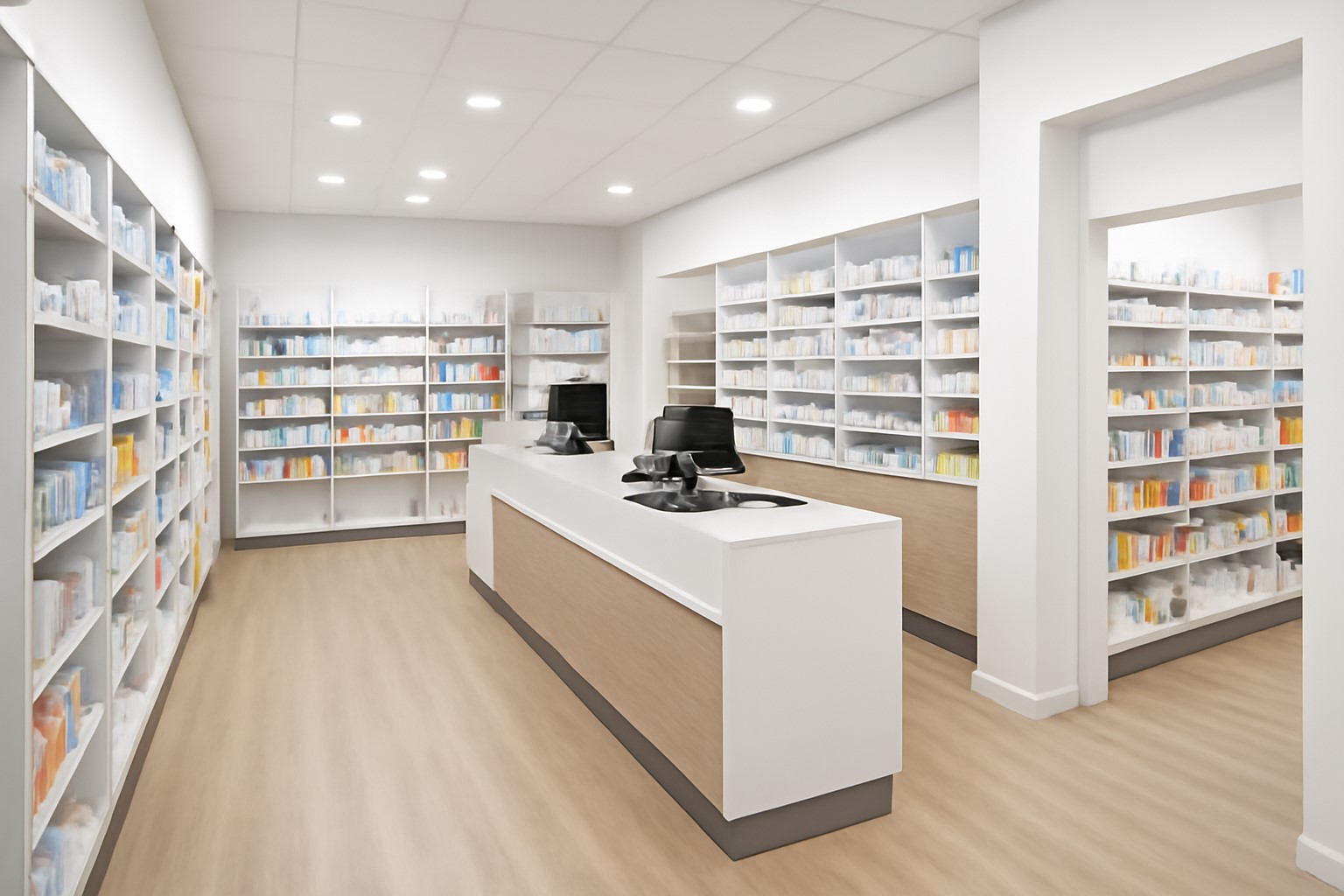 ¿Cómo asegura el diseño de farmacias el cumplimiento de las normativas de salud y seguridad?