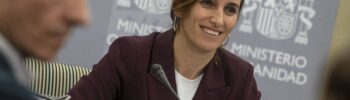 Mónica García, Ministra de Sanidad durante una rueda de prensa