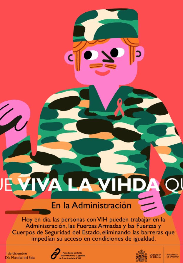 cartel viva la vihda fuerzas armadas 2025