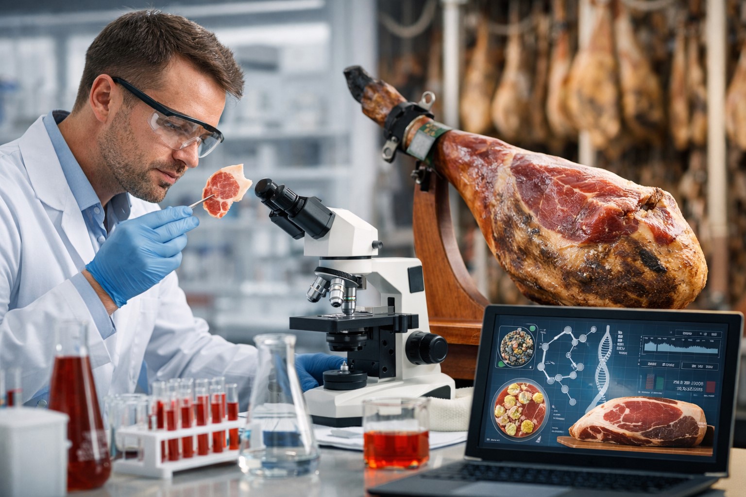 ¿Puede la ciencia hacer más seguro y saludable el jamón ibérico?