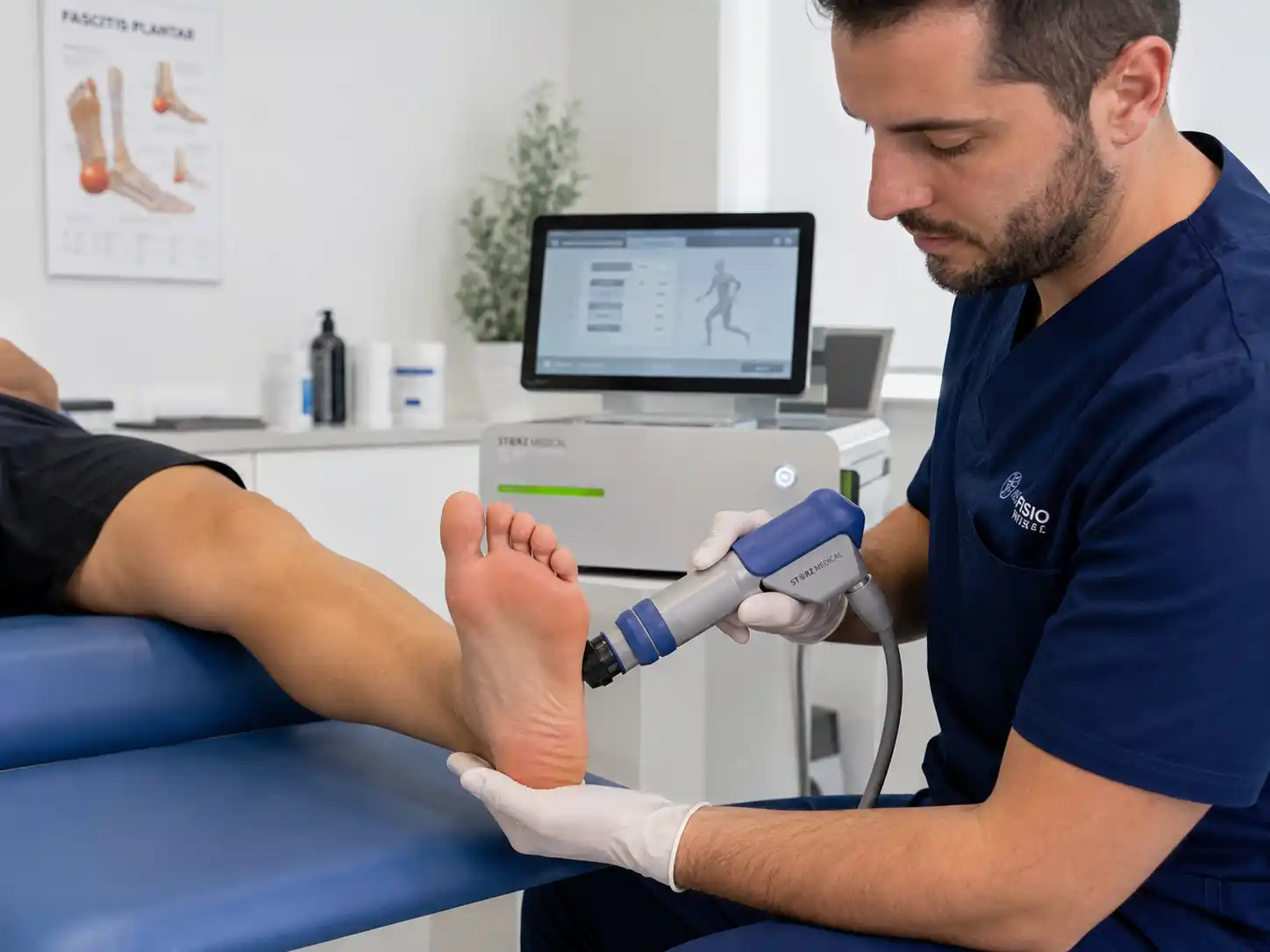 Tratamiento para fascitis plantar con ondas de choque