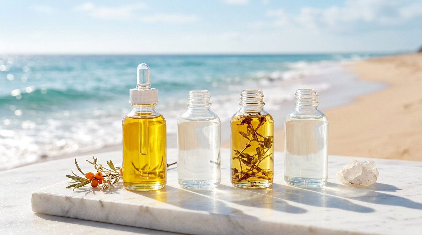 Materias primas para cosmética de verano: aceites vegetales y fórmulas de protección solar